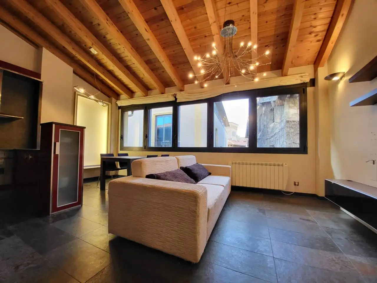 Sala de estar de Piso en venta en Vic con Aire acondicionado y Amueblado