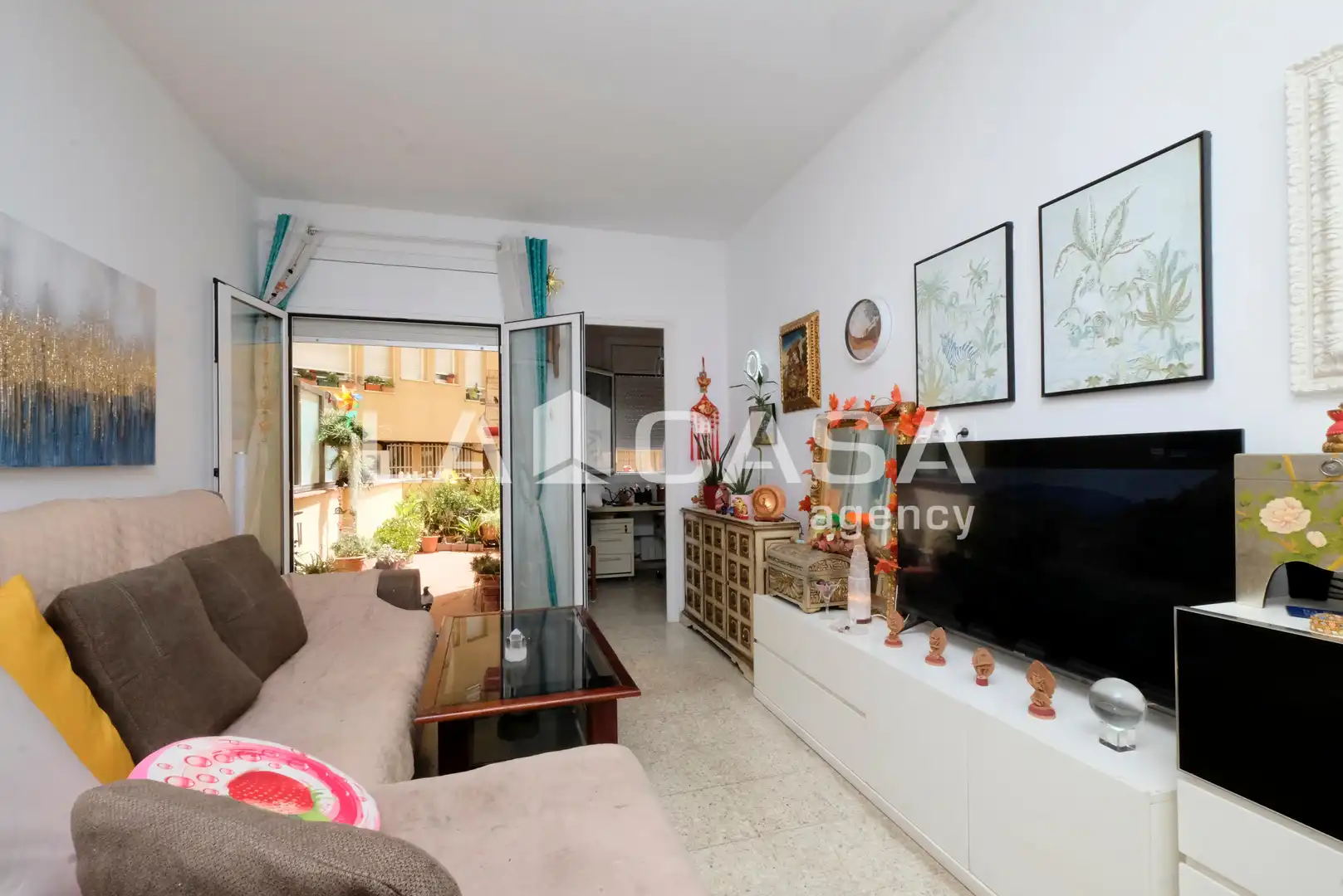 Sala de estar de Piso en venta en Barcelona con Terraza
