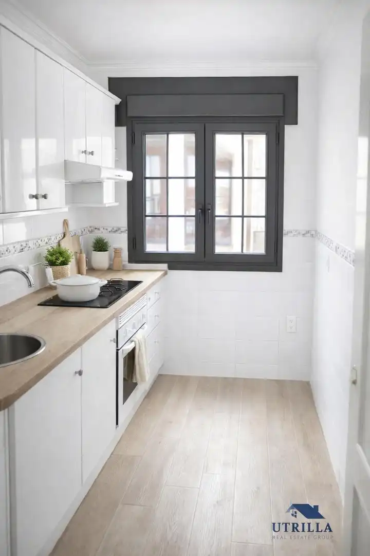 Cocina de Piso en venta en Oviedo  con Balcón