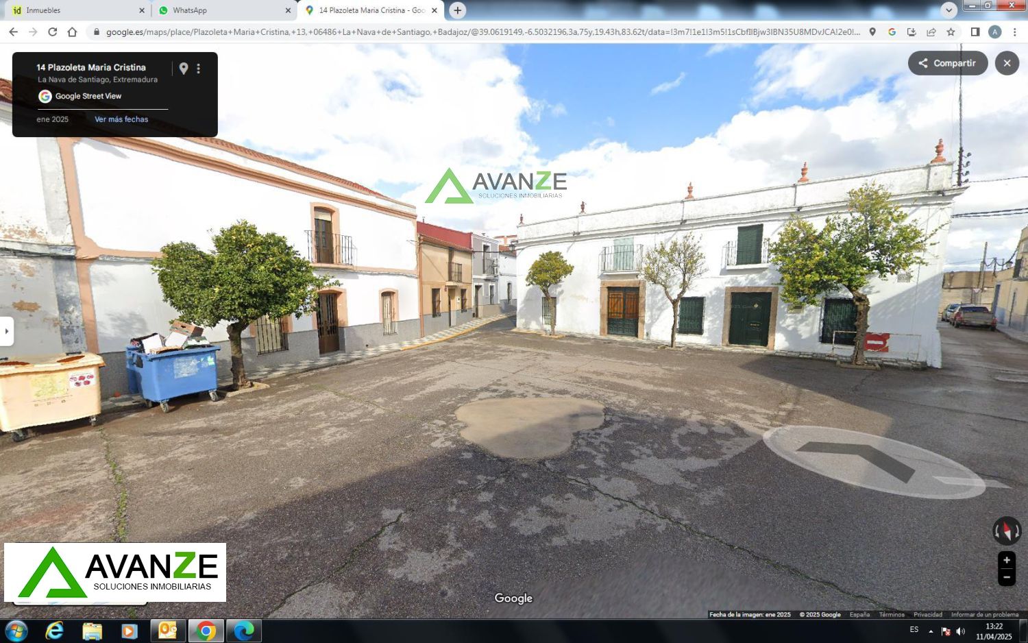 Vista exterior de Casa o xalet en venda en La Nava de Santiago  amb Aire condicionat, Terrassa i Traster