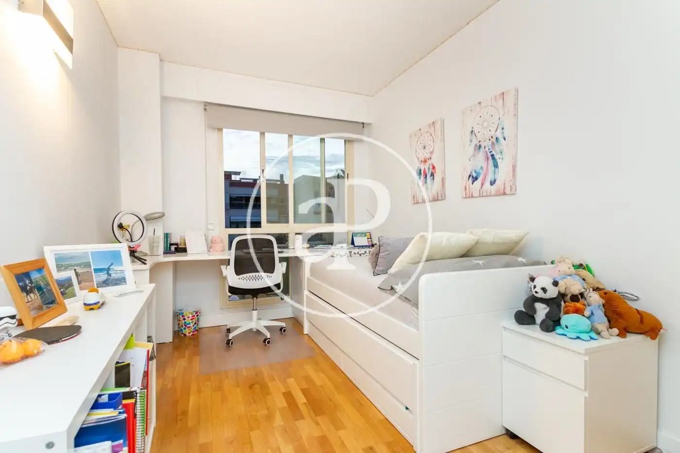 Schlafzimmer von Wohnung zur Miete in Pozuelo de Alarcón mit Klimaanlage, Heizung und Privatgarten