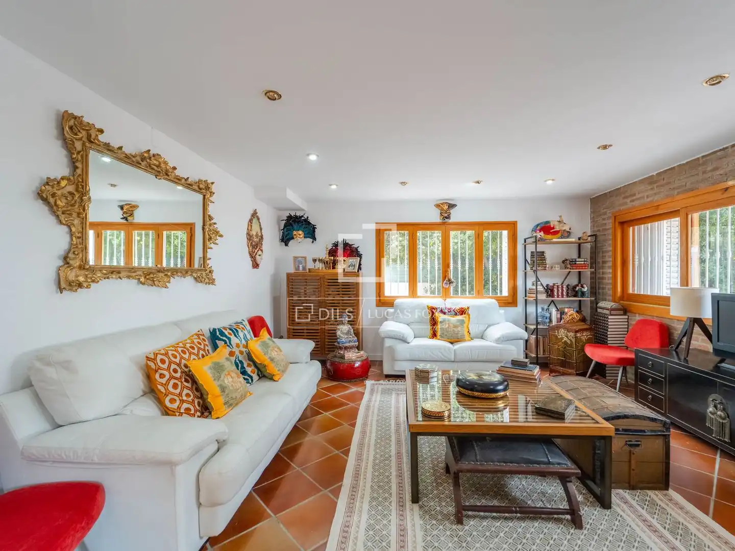 Living room of Houses for rent in L'Eliana  with Air Conditioner, Heating and Private garden