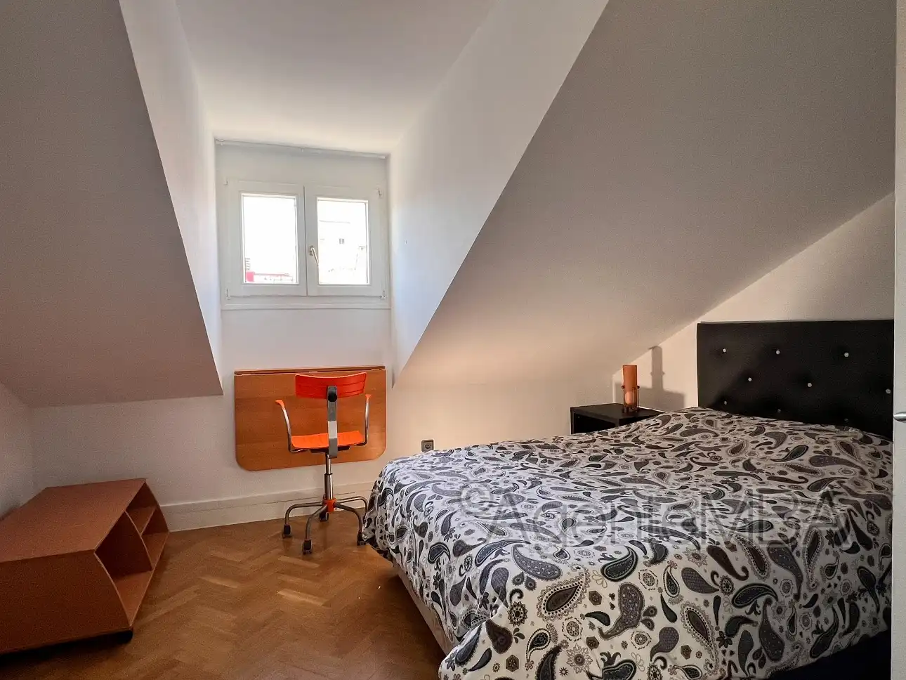 Bedroom of Flat for rent in Madrid  with Air Conditioner, Heating and Parquet flooring