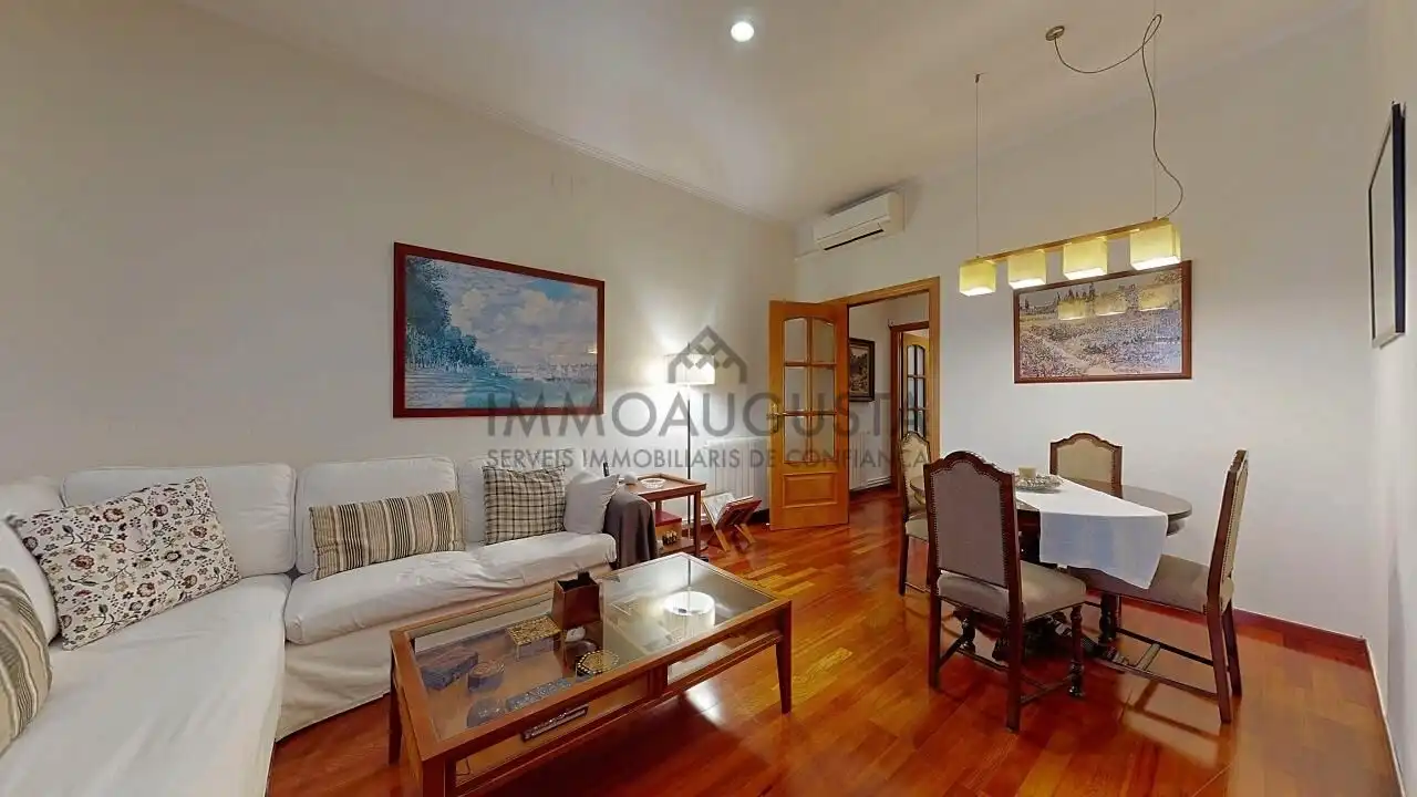 Sala d'estar de Pis en venda en Barcelona amb Aire condicionat, Calefacció i Parquet
