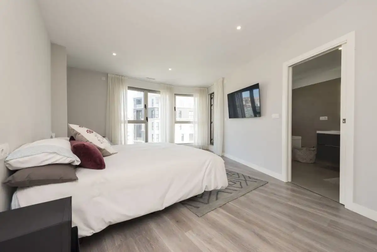 Bedroom of Flat for sale in A Coruña Capital   with Heating, Terrace and Storage room