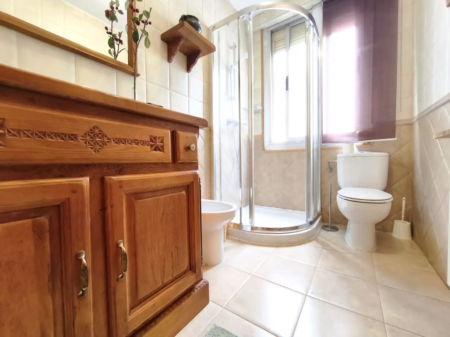 Badezimmer von Wohnung zum Verkauf in  Logroño mit Heizung, Parkett und Möbliert