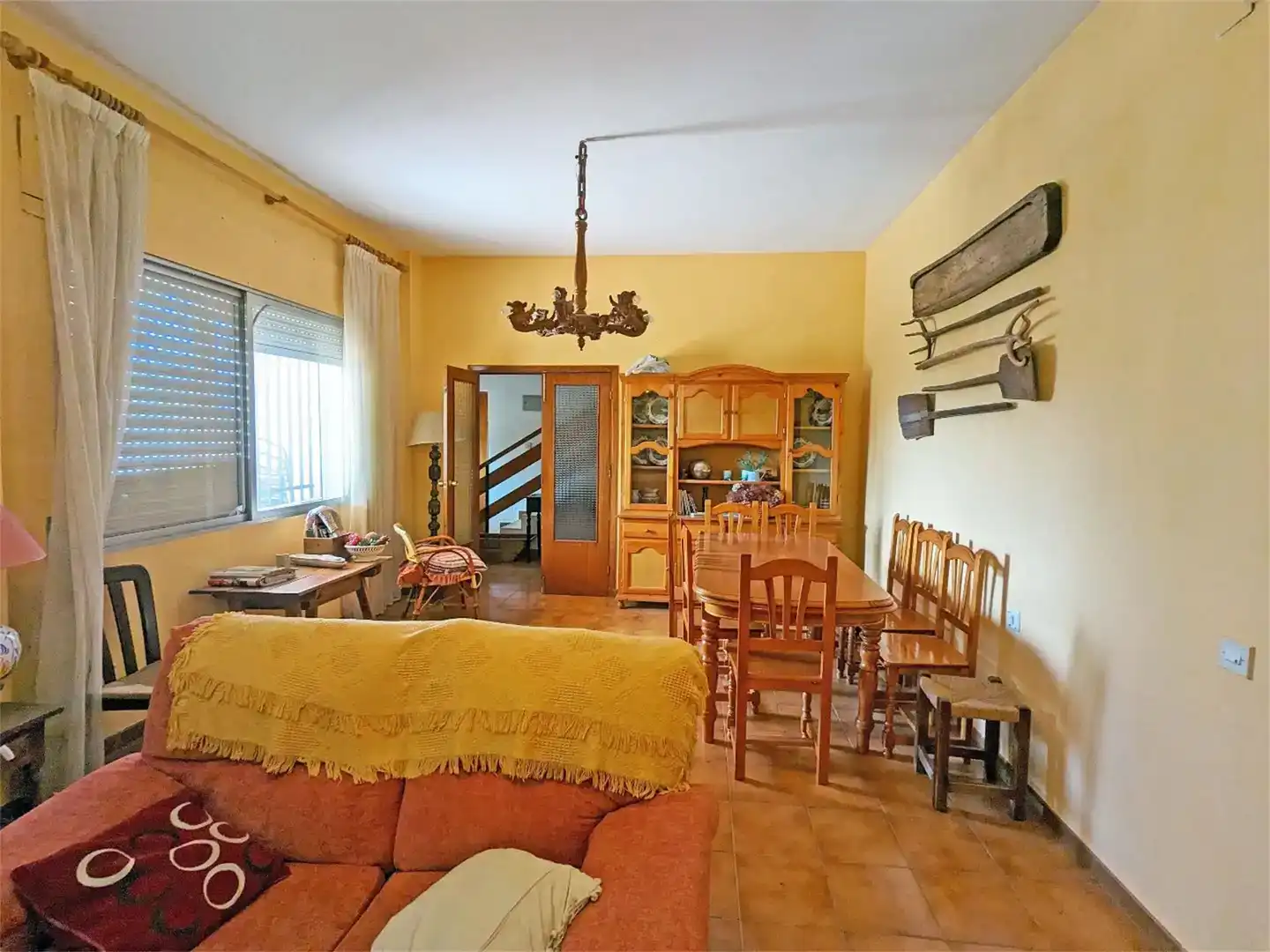 Sala d'estar de Casa o xalet en venda en Villaharta amb Aire condicionat, Piscina i Balcó