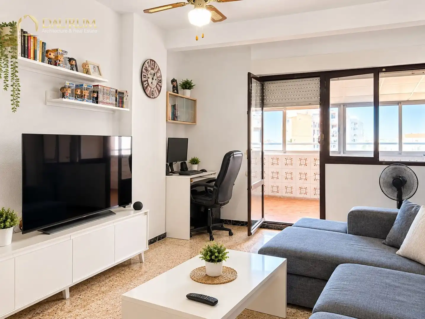 Sala de estar de Ático en venta en Alicante / Alacant con Terraza