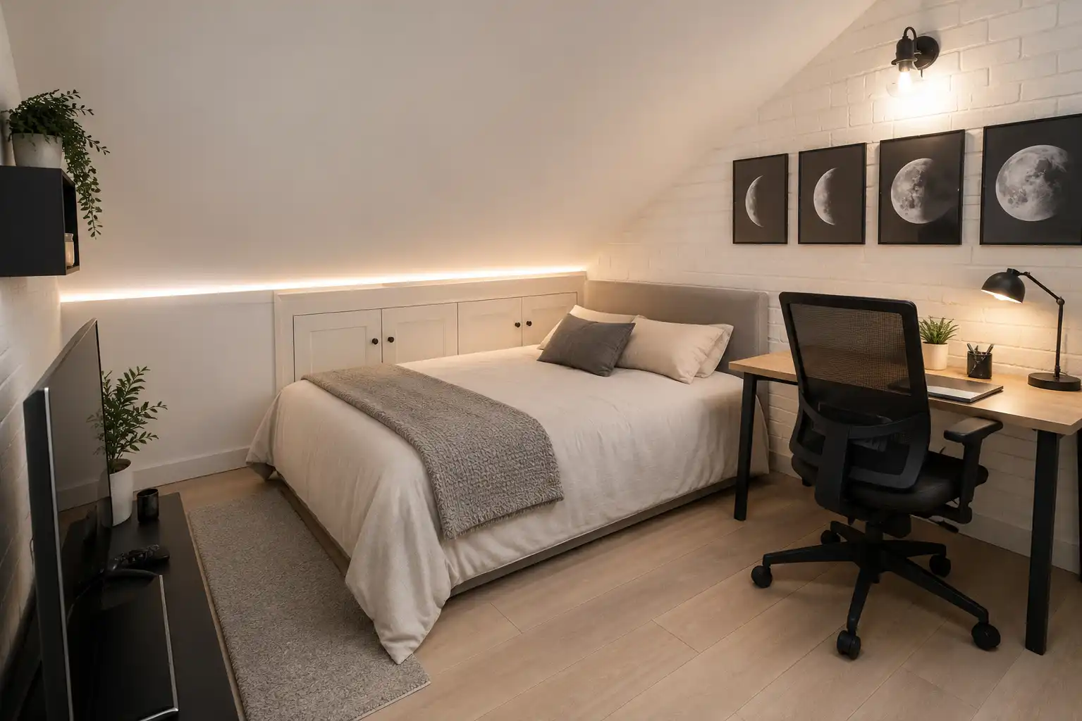 Bedroom of Flat for sale in Brunete  with Air Conditioner, Heating and Private garden