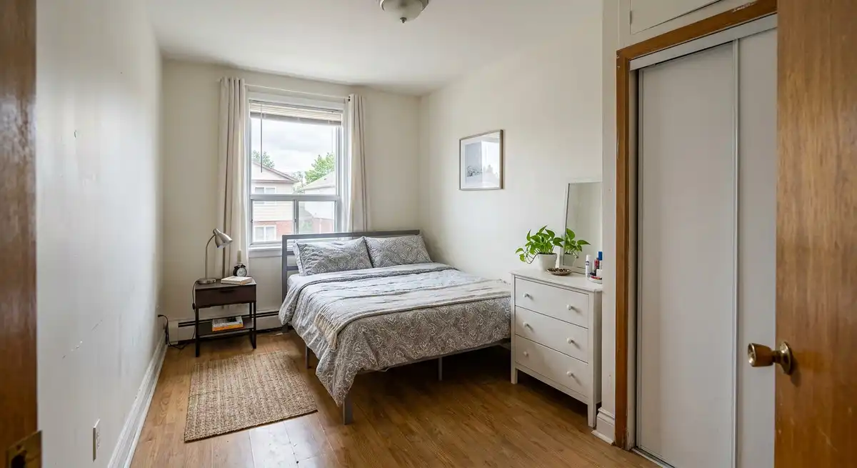 Habitación de Casa adosada en venta en Madrid con Calefacción y Jardín privado