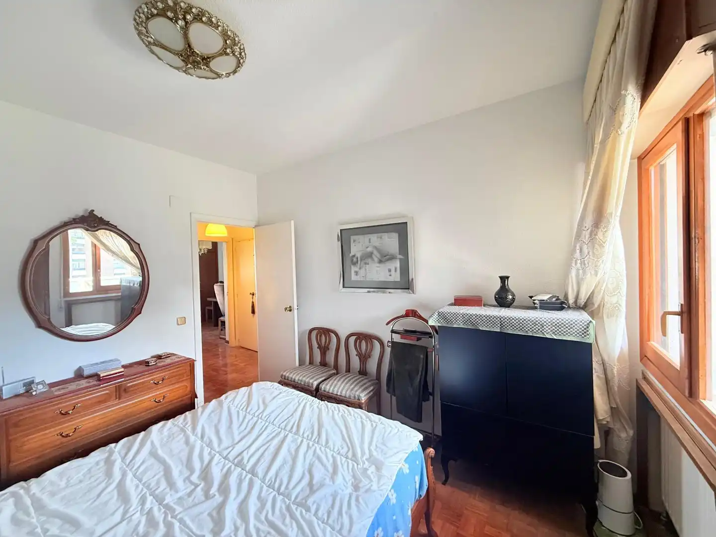 Bedroom of Flat for sale in Madrid  with Air Conditioner and Heating