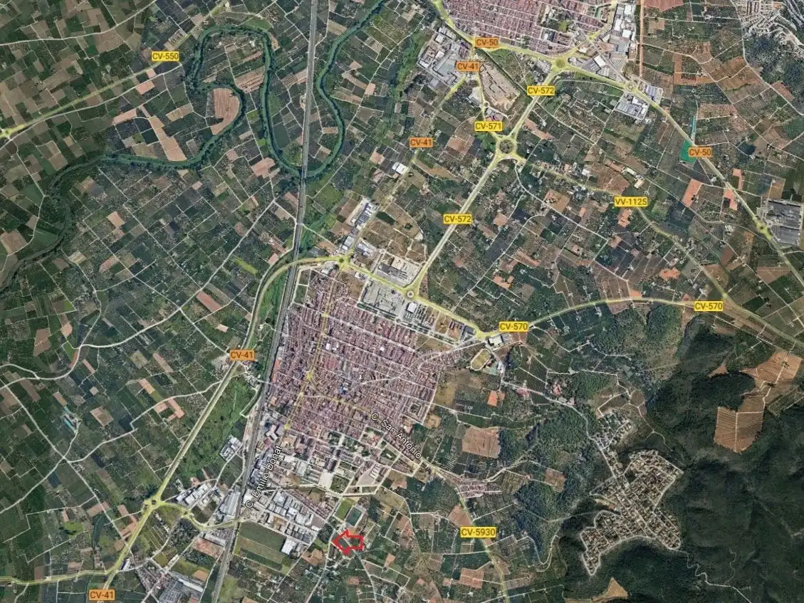 Exterior view of Industrial land for sale in Carcaixent