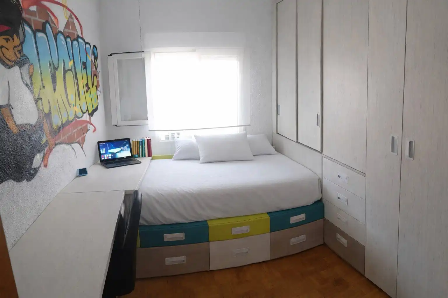 Schlafzimmer von Wohnung zum Verkauf in Madrid mit Klimaanlage, Heizung und Terrasse