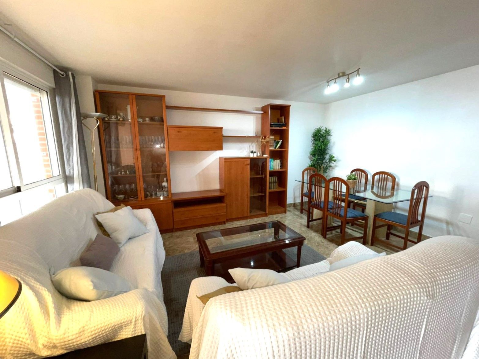 Sala d'estar de Dúplex en venda en  Murcia Capital amb Aire condicionat i Terrassa