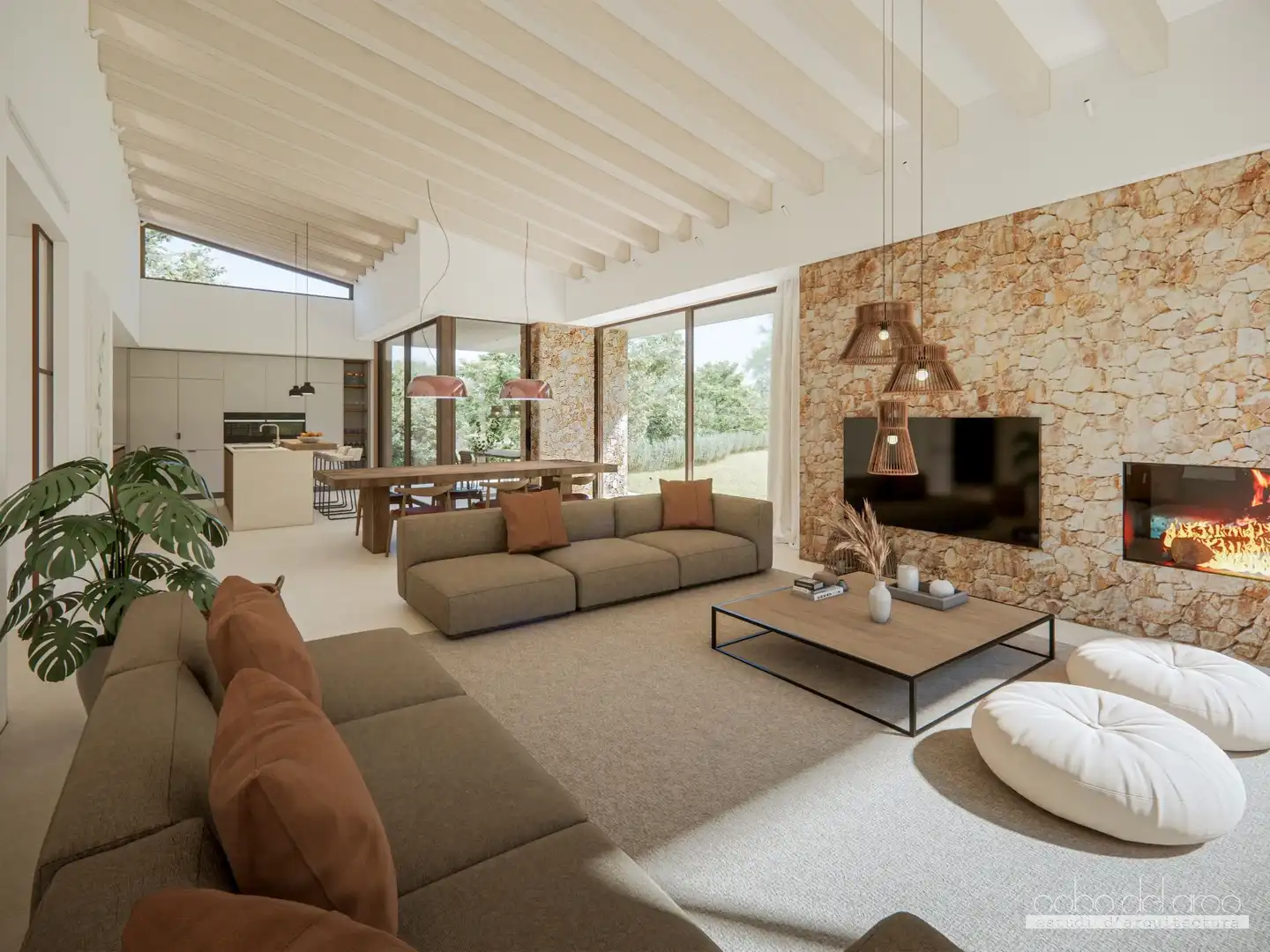 Sala de estar de Casa o chalet en venta en Calonge i Sant Antoni con Aire acondicionado, Calefacción y Jardín privado
