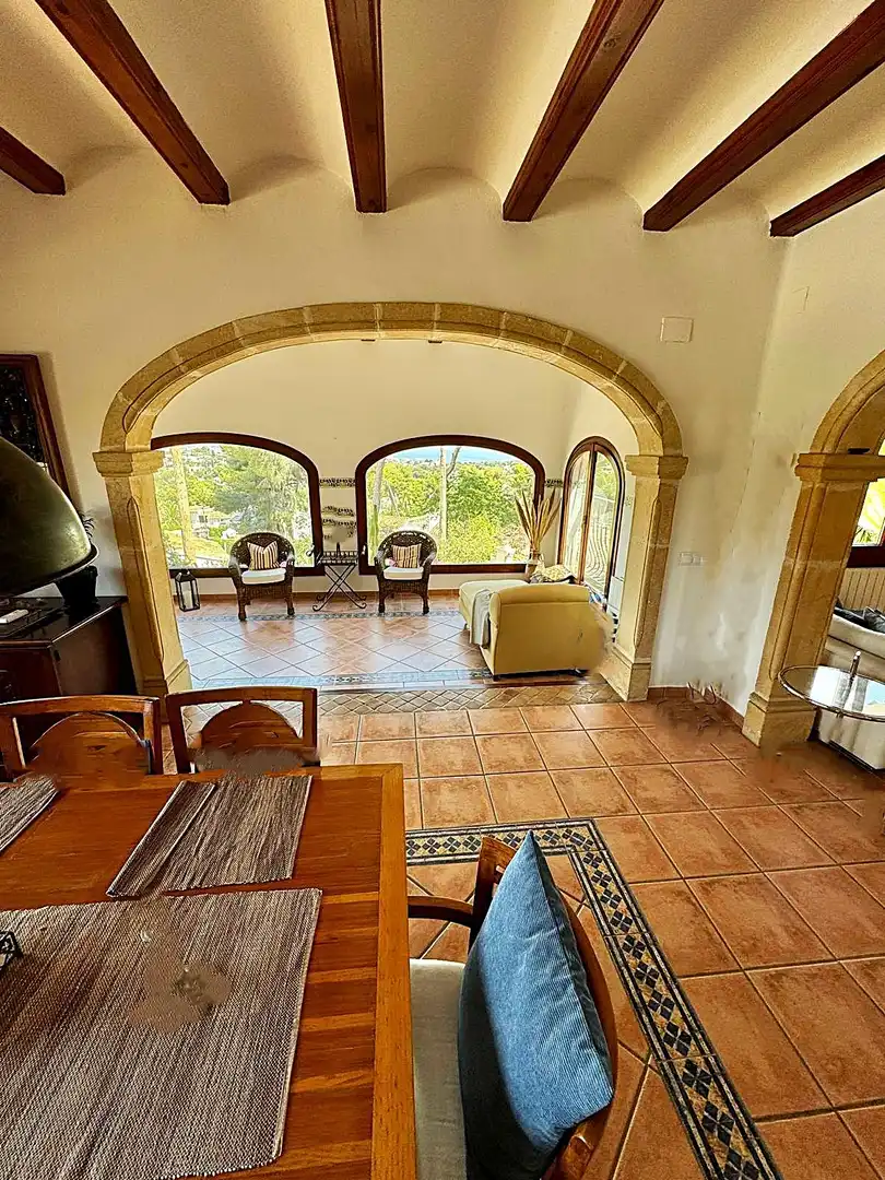 Living room of Houses for sale in Jávea / Xàbia  with Air Conditioner and Private garden