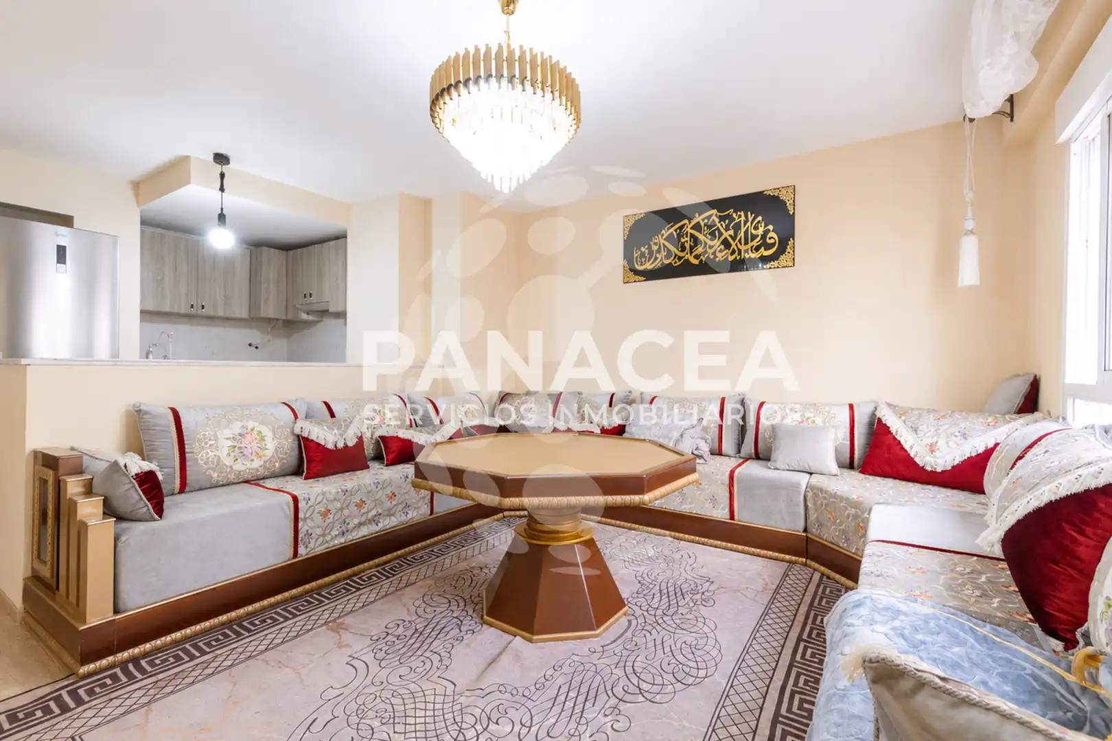 Sala de estar de Piso en venta en Roquetas de Mar con Amueblado, Horno y Microondas