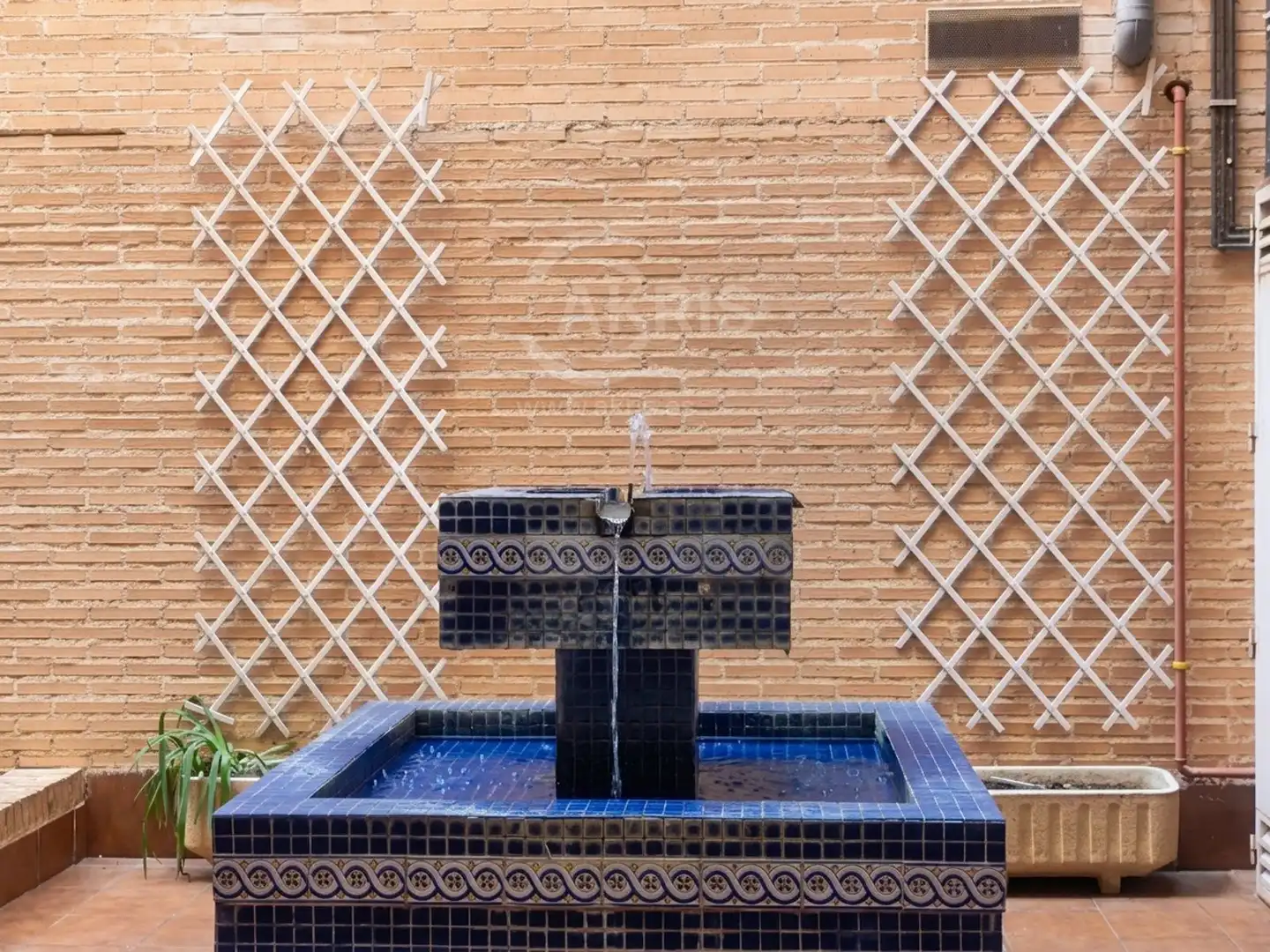 Garden of Flat for rent in Toledo  with Air Conditioner, Heating and Furnished