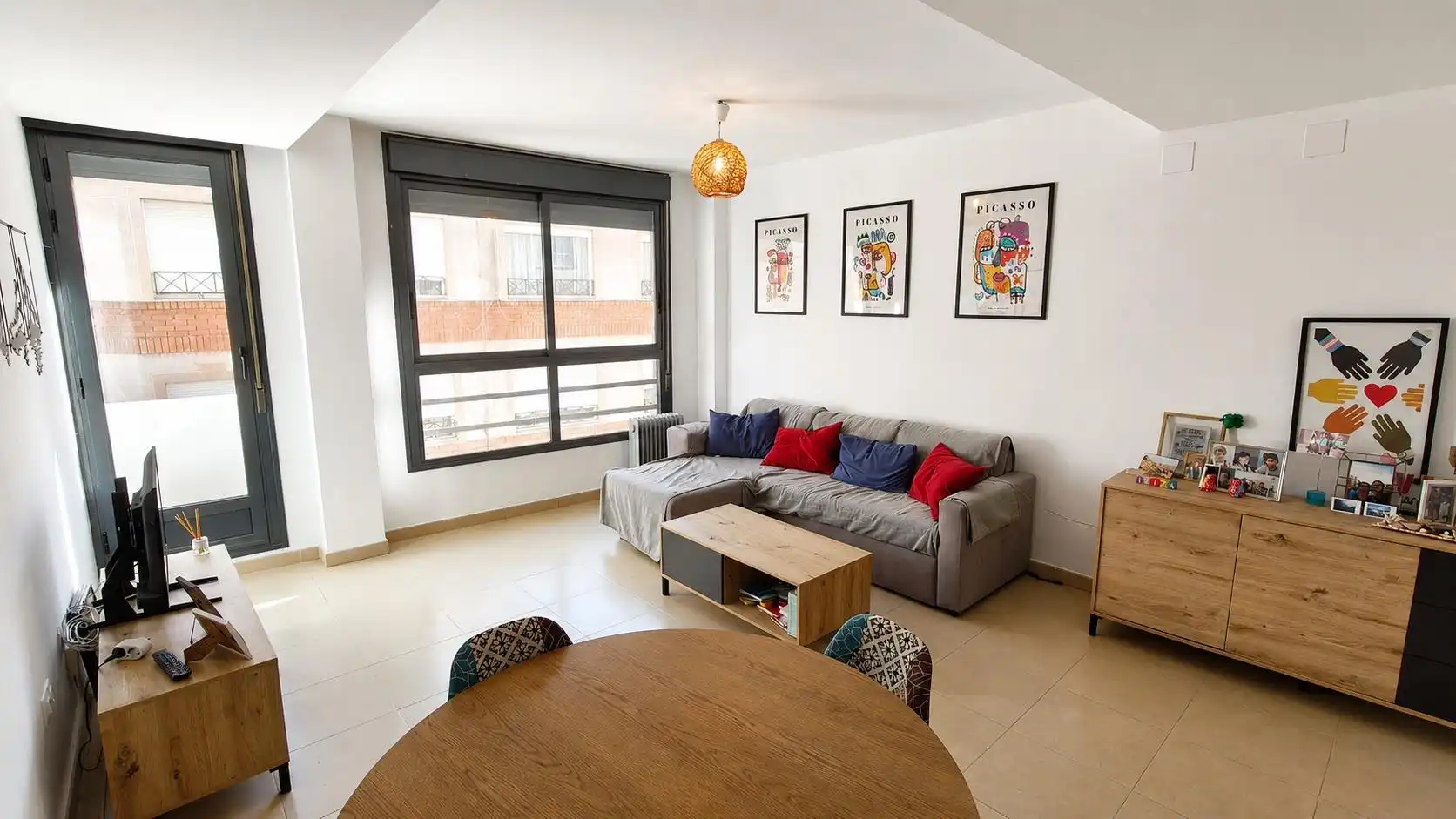 Sala de estar de Ático en venta en Castellón de la Plana / Castelló de la Plana con Terraza, Amueblado y Balcón