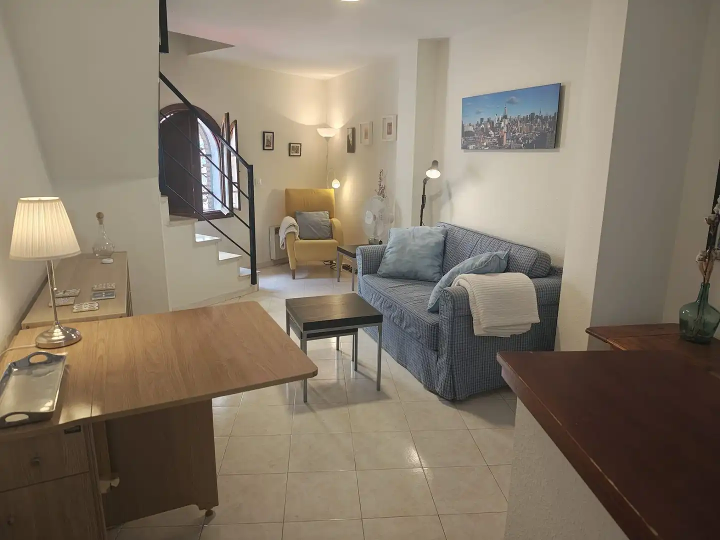 Sala de estar de Apartamento de alquiler en Cáceres con Calefacción y Piscina comunitaria
