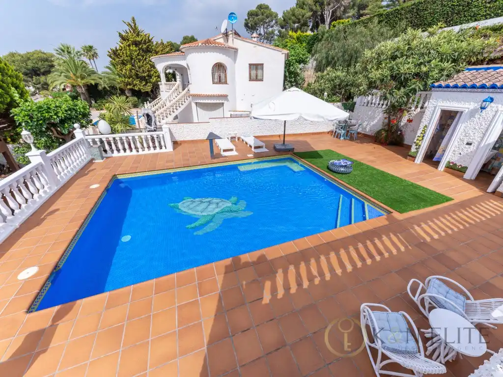 Piscina de Casa o chalet en venta en Moraira con Aire acondicionado, Jardín privado y Terraza