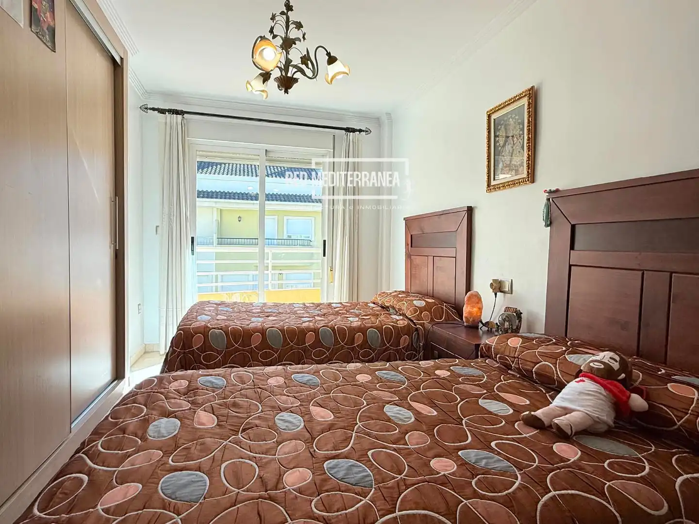 Habitación de Casa adosada en venta en Daimús con Aire acondicionado, Calefacción y Jardín privado