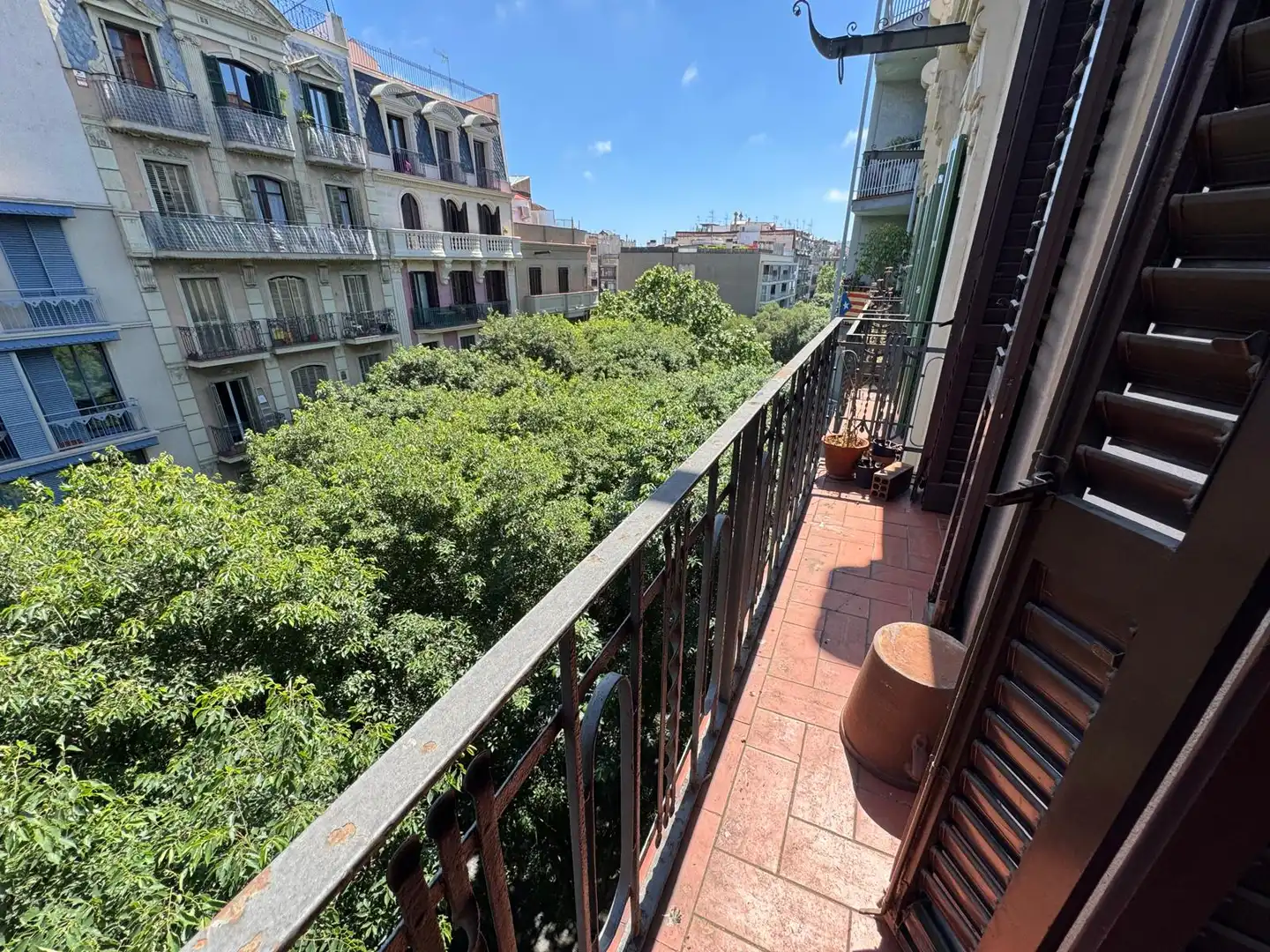 Terraza de Piso en venta en Barcelona con Parquet, Amueblado y Horno