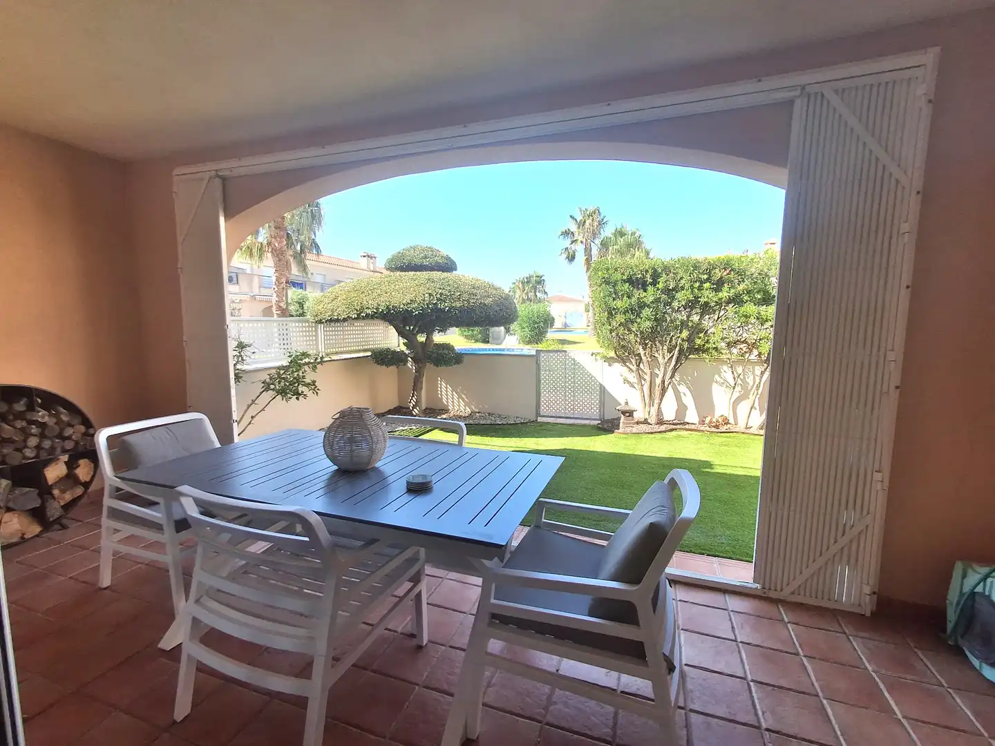 Terrassa de Casa adosada en venda en Mont-roig del Camp amb Aire condicionat, Jardí privat i Terrassa