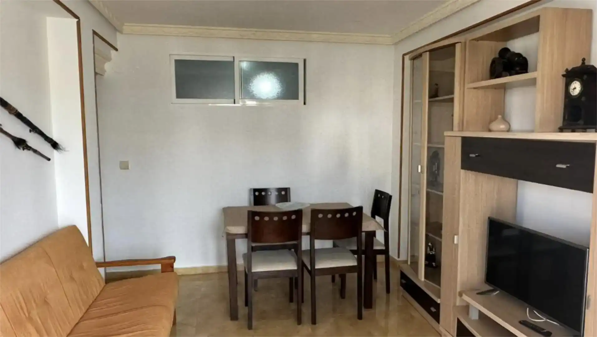Dining room of Flat for rent in Oliva  with Air Conditioner, Parquet flooring and Furnished