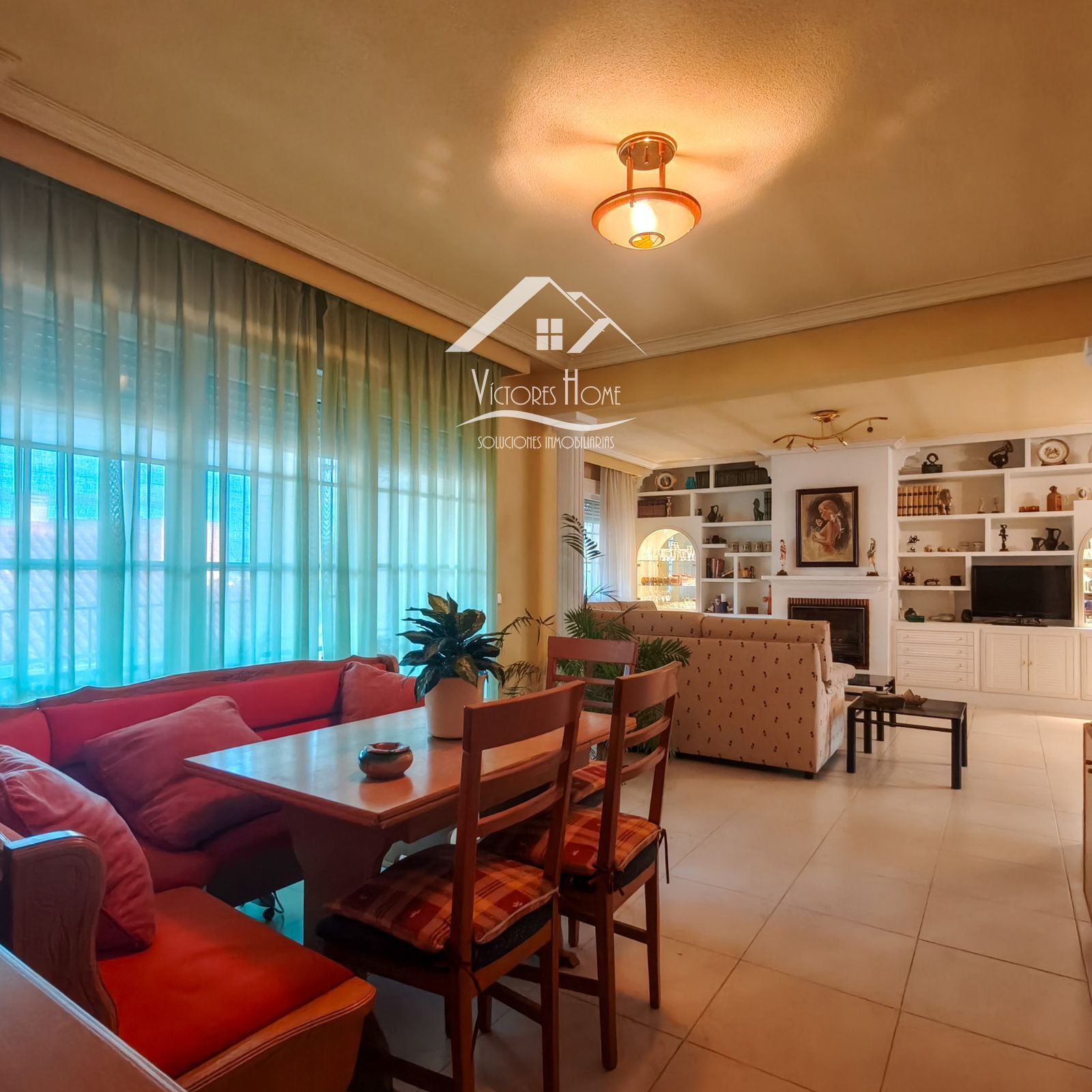 Living room of Single-family semi-detached for sale in San Agustín del Guadalix  with Air Conditioner, Heating and Parquet flooring