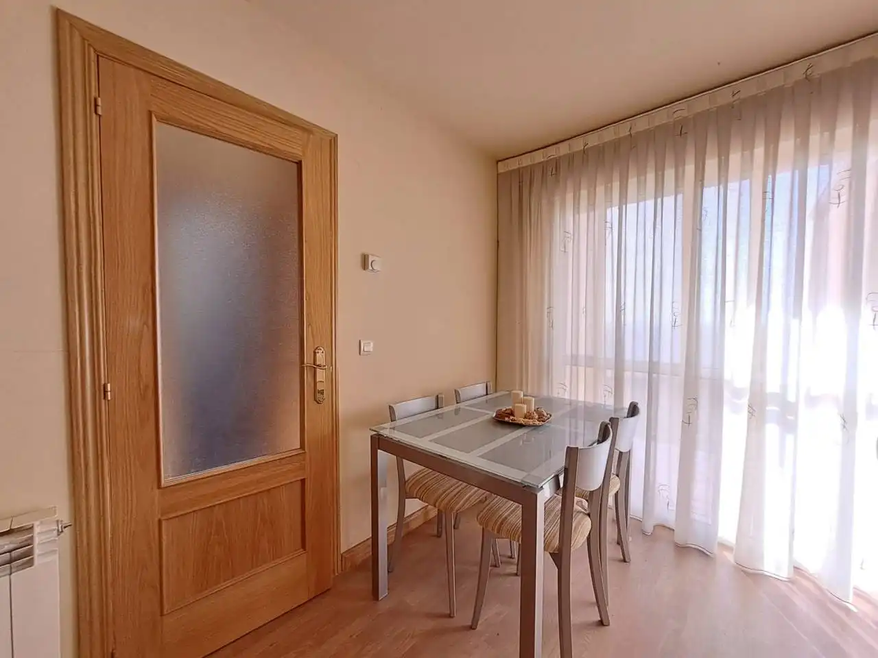 Dining room of Flat for sale in Valdorros  with Heating, Parquet flooring and Terrace