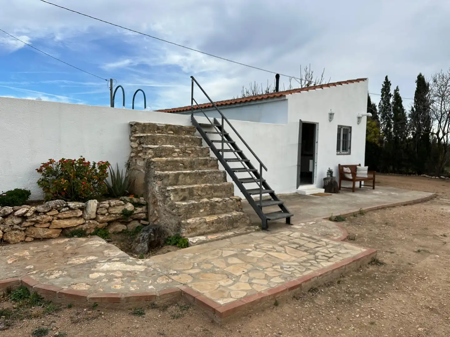 Vista exterior de Finca rústica en venda en El Pla de Santa Maria amb Calefacció, Jardí privat i Traster
