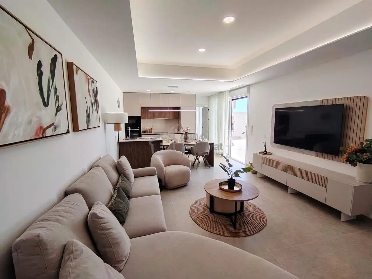 Sala de estar de Casa o chalet en venta en Torre-Pacheco con Aire acondicionado, Jardín privado y Terraza