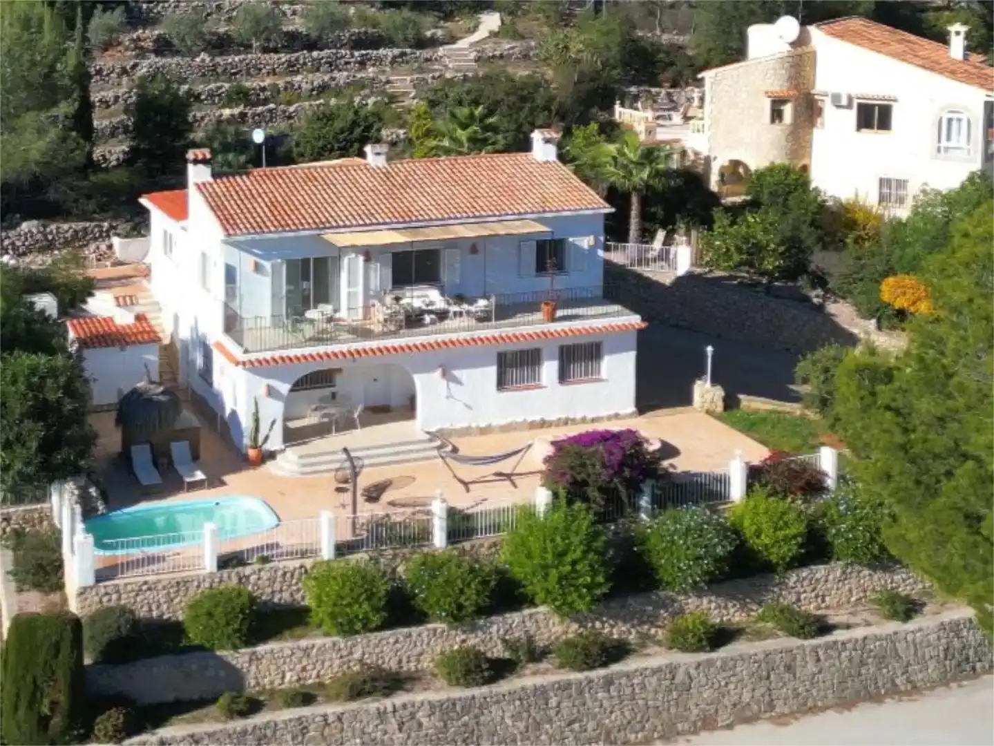 Vista exterior de Casa o xalet en venda en Parcent amb Piscina i Balcó