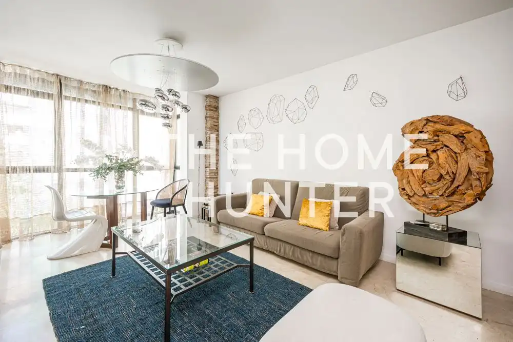 Sala d'estar de Pis de lloguer en  Madrid Capital amb Aire condicionat, Calefacció i Jardí privat