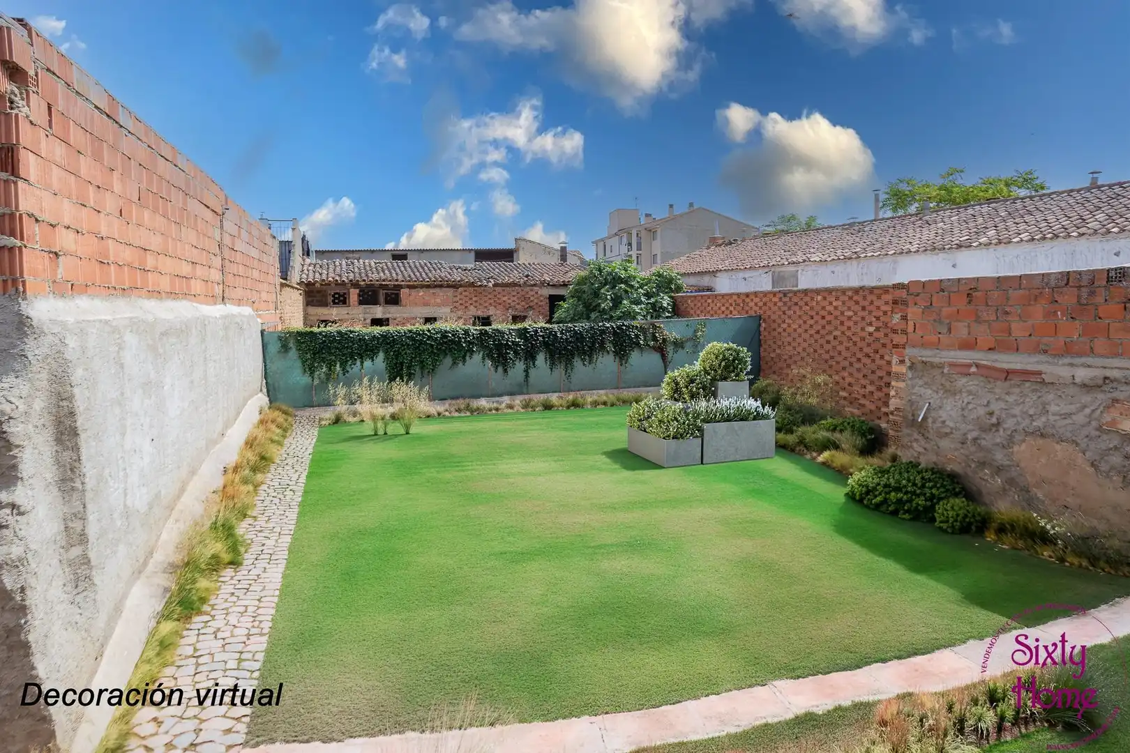 Jardí de Casa o xalet en venda en San Mateo de Gállego amb Jardí privat, Terrassa i Traster