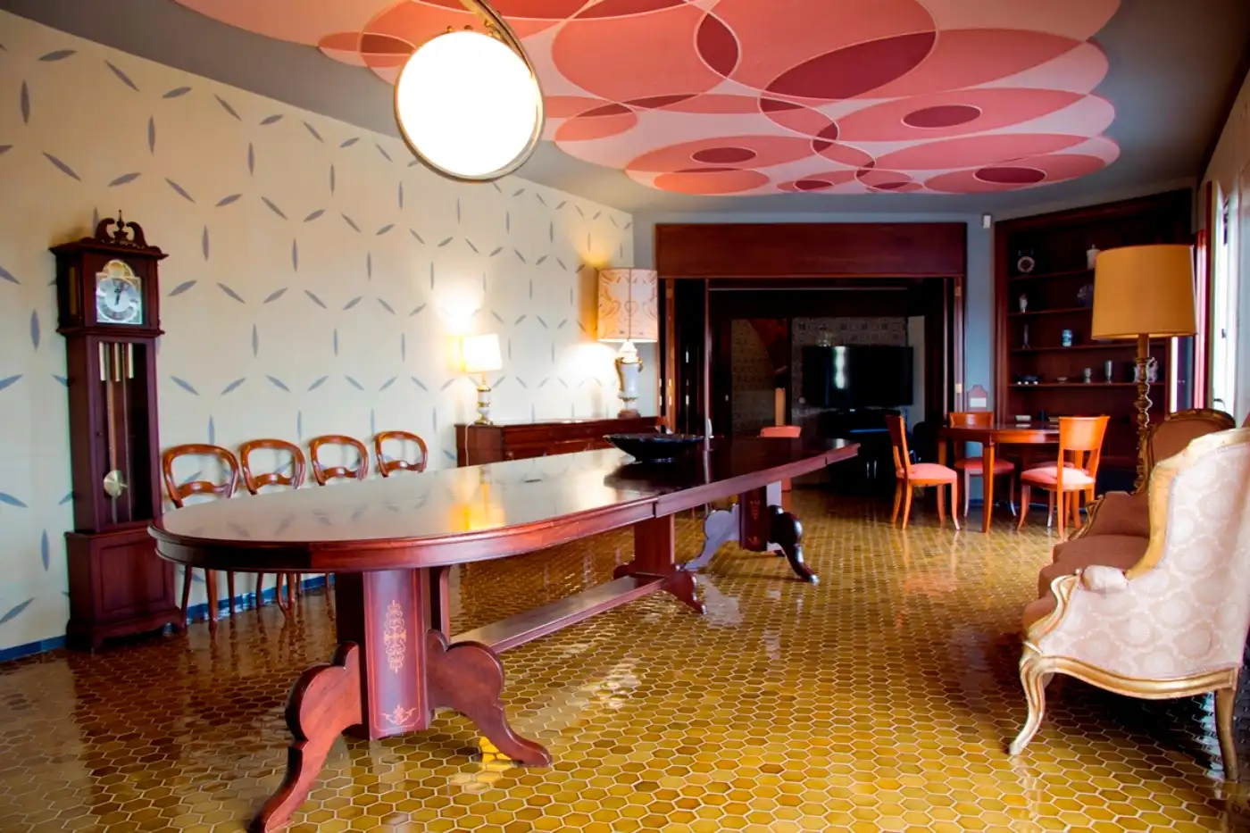 Dining room of Houses for sale in Riudecanyes  with Private garden, Terrace and Swimming Pool
