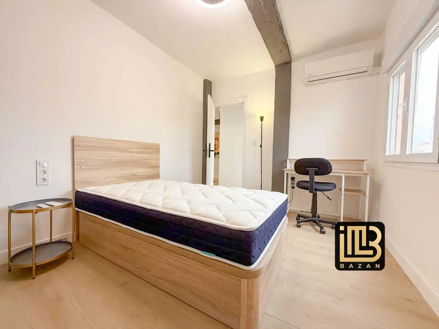 Schlafzimmer von Wohnung zur untervermieten in Málaga mit Klimaanlage und Möbliert