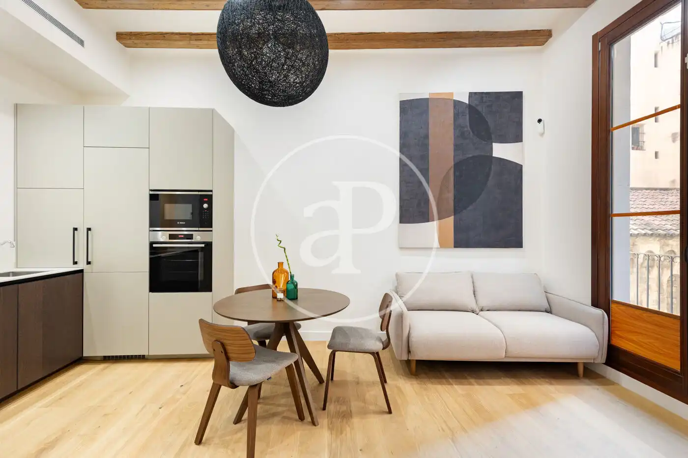 Sala de estar de Piso en venta en Barcelona con Aire acondicionado, Calefacción y Amueblado