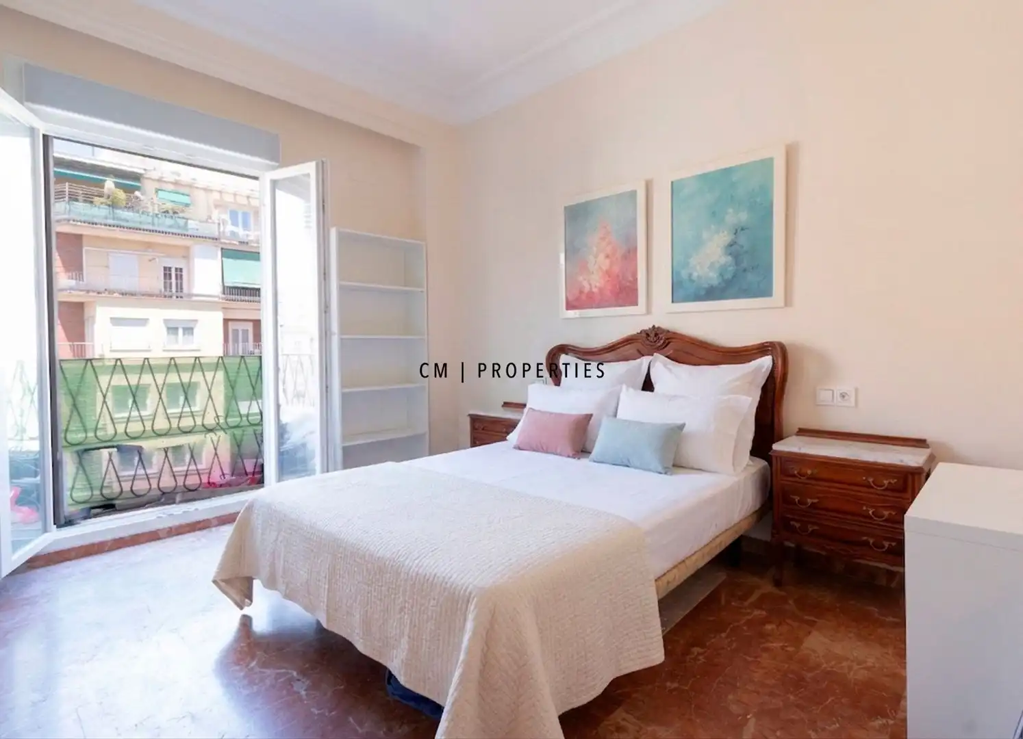 Bedroom of Flat for rent in Valencia  with Air Conditioner, Heating and Terrace