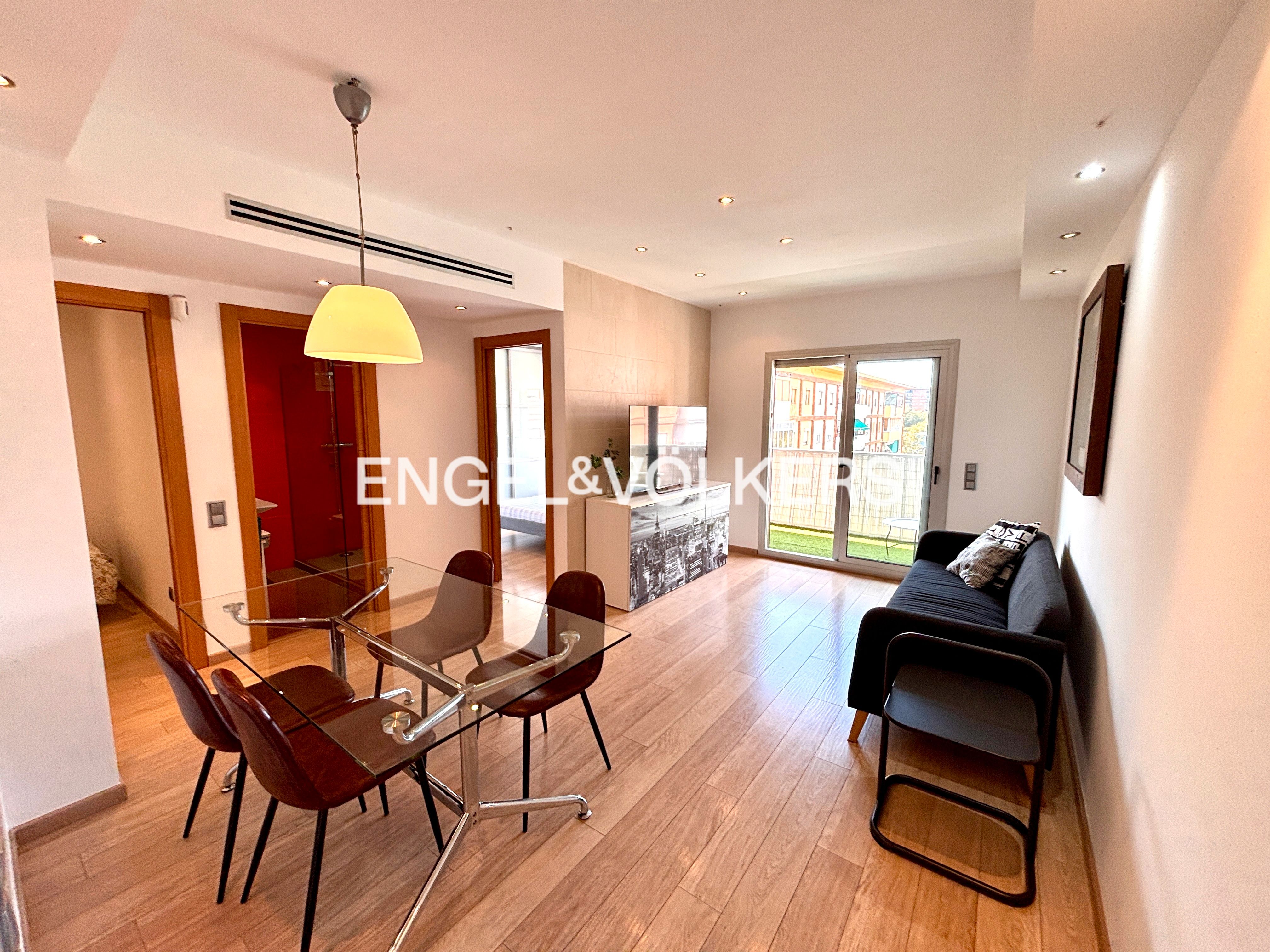 Sala de estar de Apartamento de alquiler en  Barcelona Capital con Calefacción