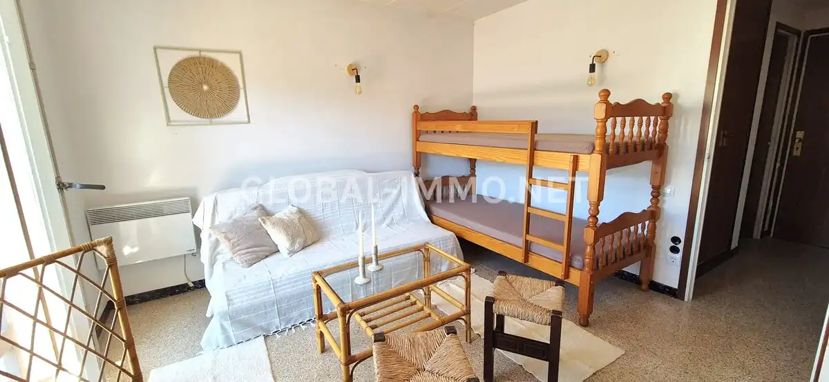 Schlafzimmer von Wohnung zum Verkauf in Roses mit Terrasse, Schwimmbad und Möbliert