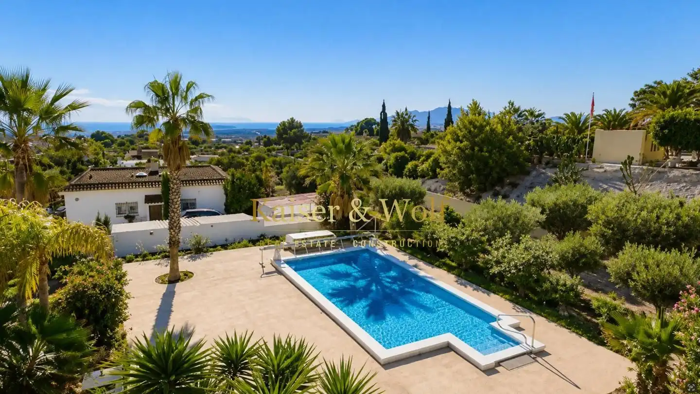 Vista exterior de Finca rústica en venda en Albatera amb Aire condicionat, Jardí privat i Piscina