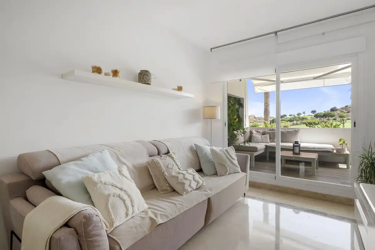 Sala de estar de Apartamento en venta en Mijas con Aire acondicionado, Calefacción y Terraza