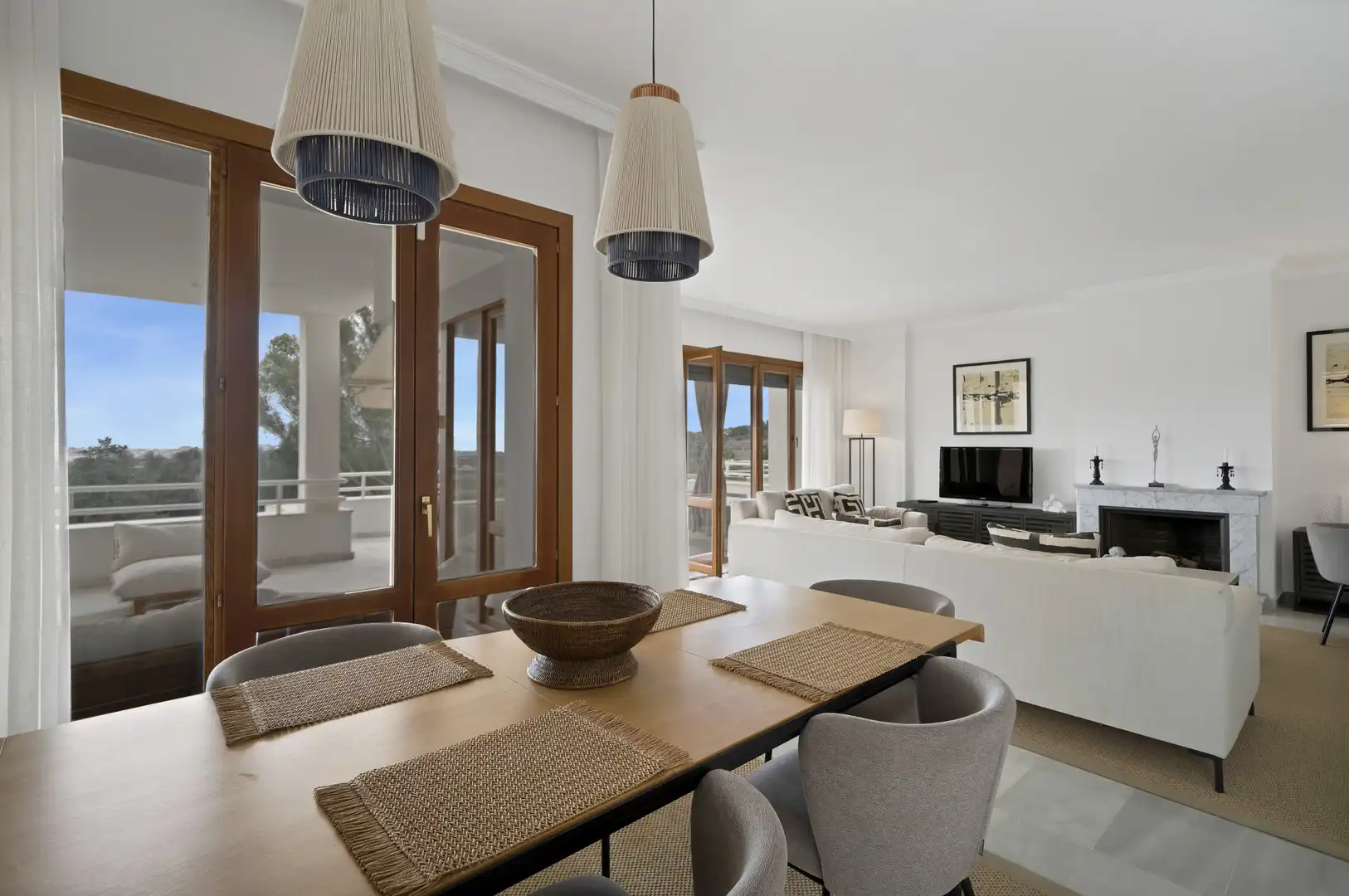 Comedor de Apartamento en venta en Marbella con Aire acondicionado, Terraza y Piscina