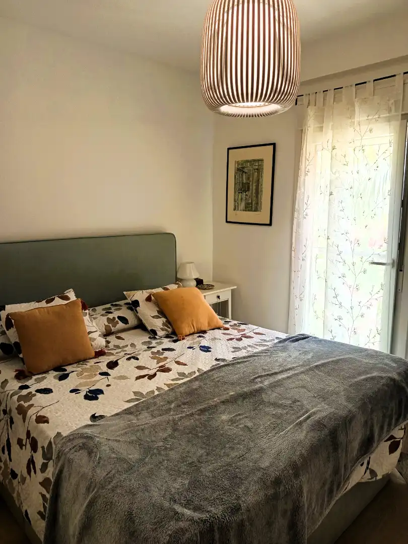 Bedroom of Apartments for rent in Sant Pol de Mar  with Air Conditioner, Parquet flooring and Terrace