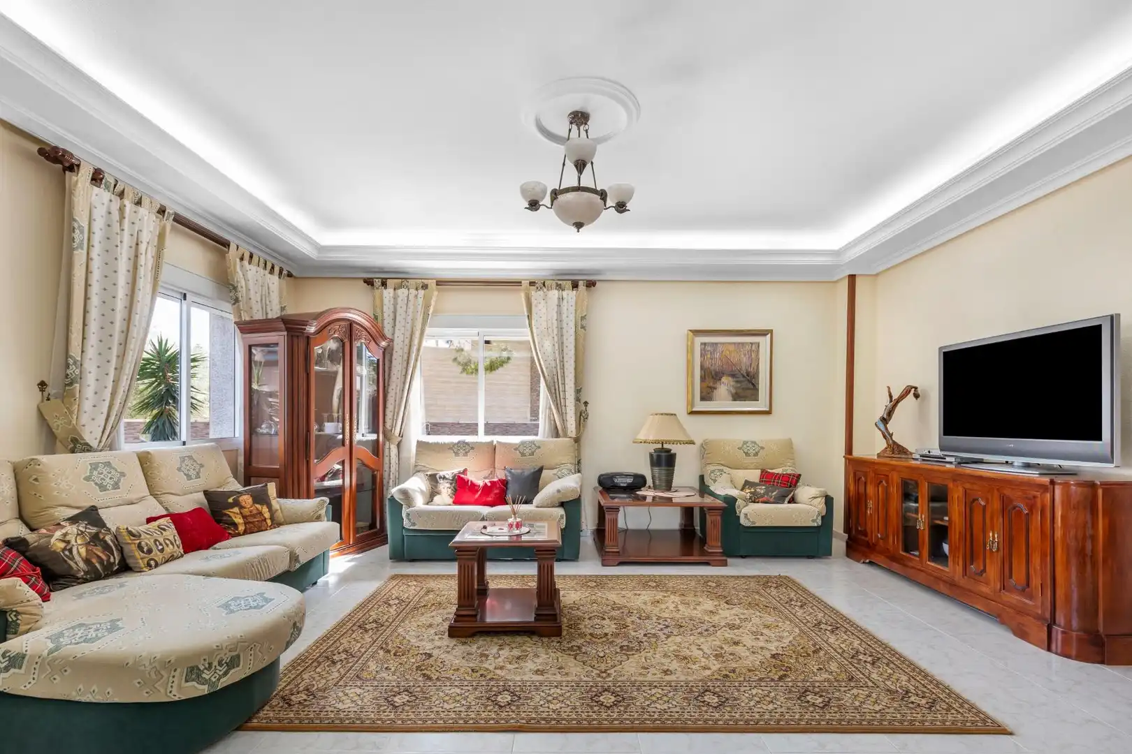 Sala d'estar de Casa o xalet en venda en Rojales amb Aire condicionat, Calefacció i Jardí privat