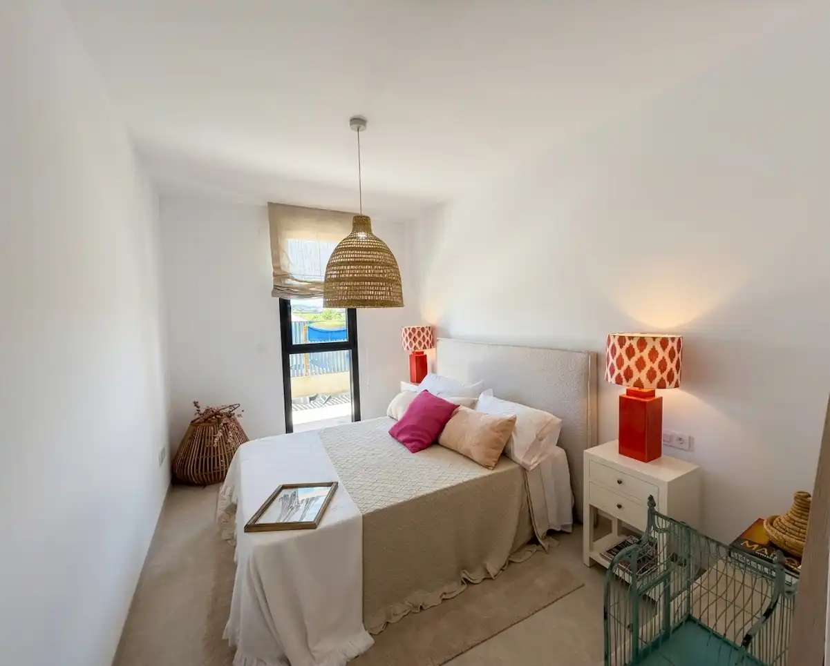 Schlafzimmer von Wohnung zum Verkauf in Cartagena mit Klimaanlage, Heizung und Terrasse