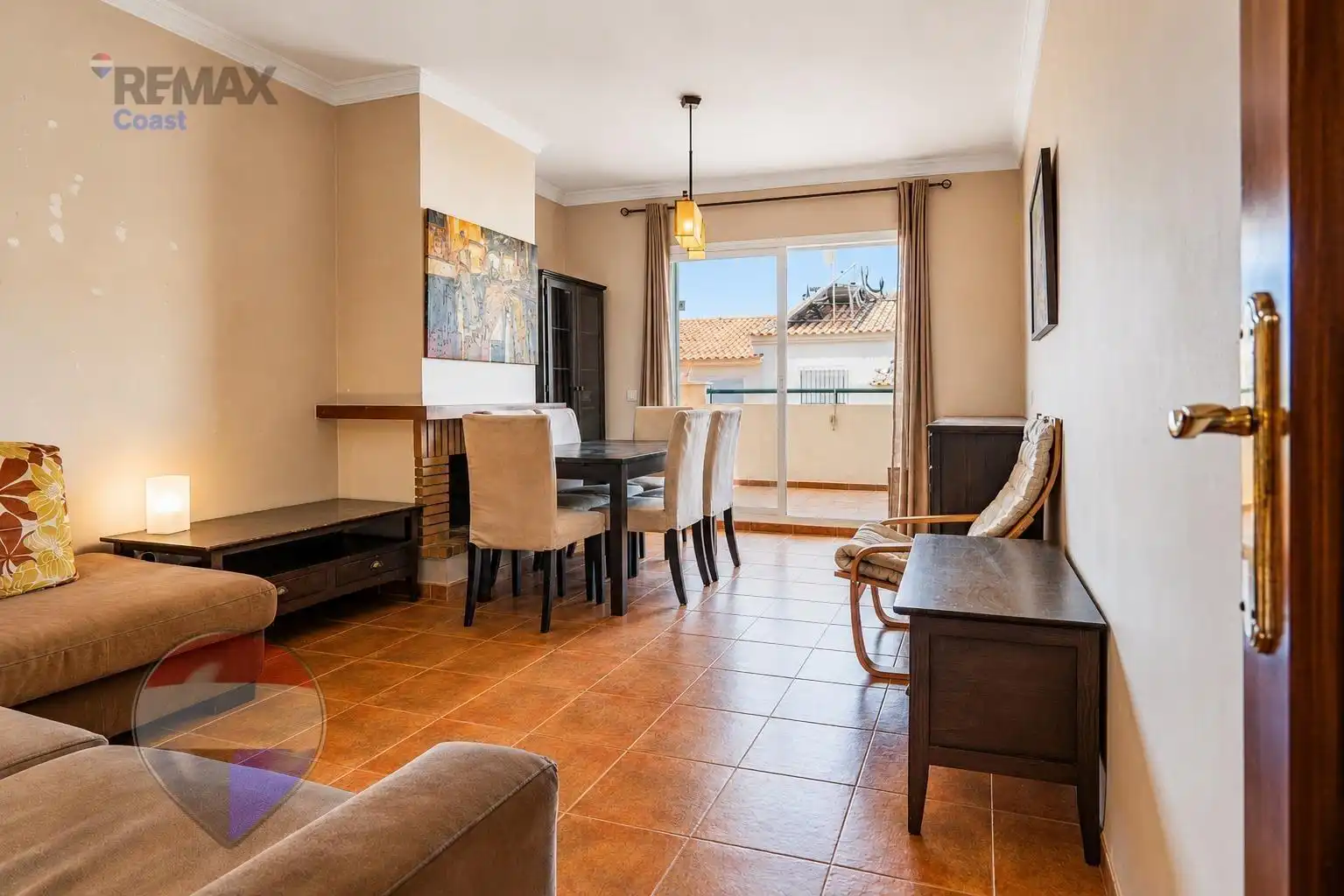 Esszimmer von Einfamilien-Reihenhaus zum Verkauf in Rincón de la Victoria mit Klimaanlage, Terrasse und Abstellraum