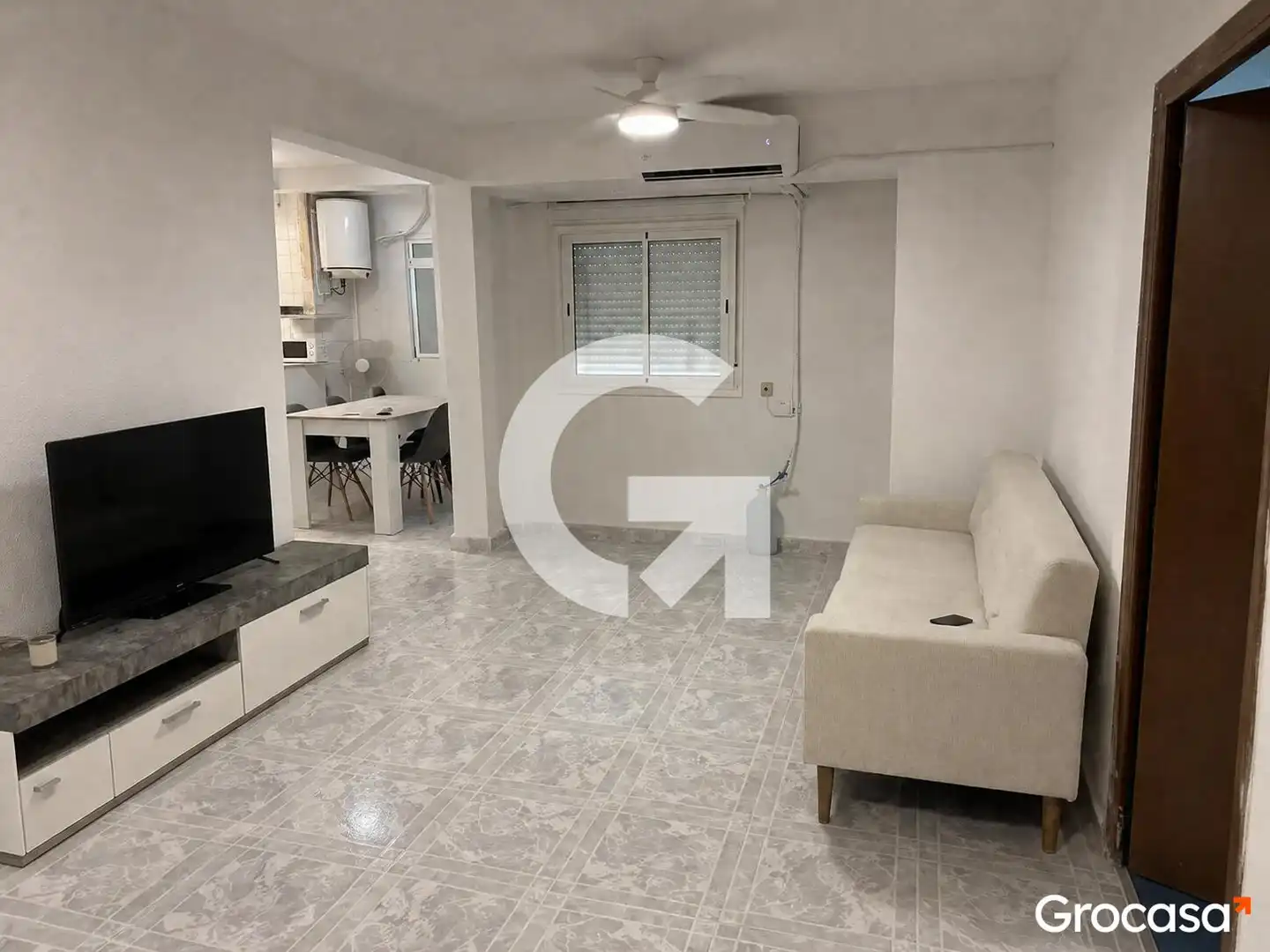 Living room of Flat for sale in Sagunto / Sagunt  with Air Conditioner, Oven and Washing machine
